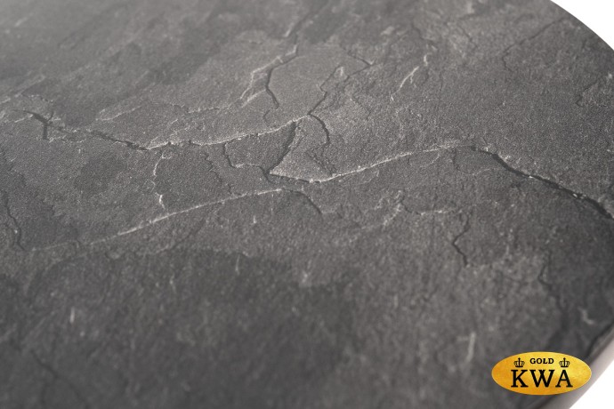 "Кипр" интерьерный стол из HPL круглый Ø30 H40, цвет "серый гранит"