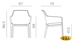 Кресло пластиковое
