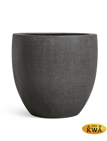 Кашпо TREEZ Effectory Stone Большой округлый конус Тёмно-серый камень д-90 см, в-86 см