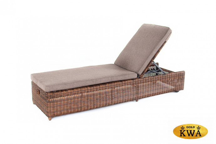 Рим Шезлонг коричневый с подушкой