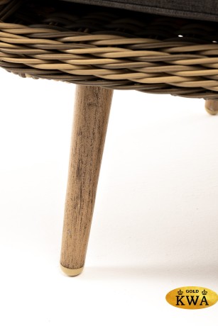 "Прованс" кресло из искусственного ротанга, цвет соломенный