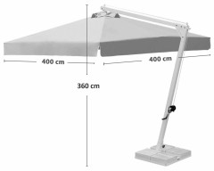 Зонт профессиональный 4х4 м
