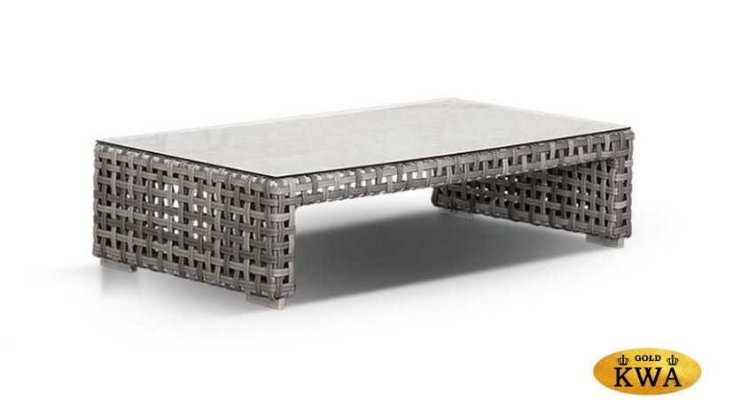 "Тито" лаунж-зона из искусственного ротанга, цвет серый