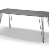 "Руссо" обеденный стол из HPL 184х80см, цвет "серый гранит"