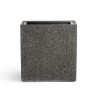 Кашпо TREEZ Effectory Stone Куб Тёмно-серый камень 20х20х20 см