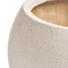 Кашпо TREEZ Effectory Beton Полусфера Белый песок д-43 см, в-29 см