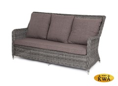 "Гляссе" диван трехместный из искусственного ротанга, цвет графит