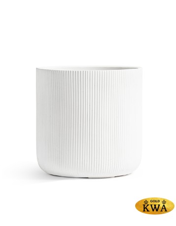 Кашпо Treez Ergo Jet Цилиндр Белый камень в-30, д-30 см