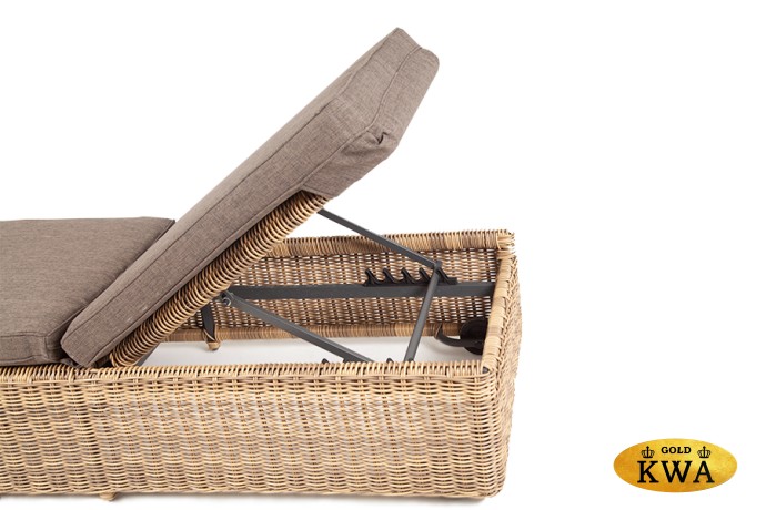 "Рим" шезлонг с подушкой, цвет соломенный