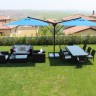 Зонт профессиональный двухкупольный 6х3 м