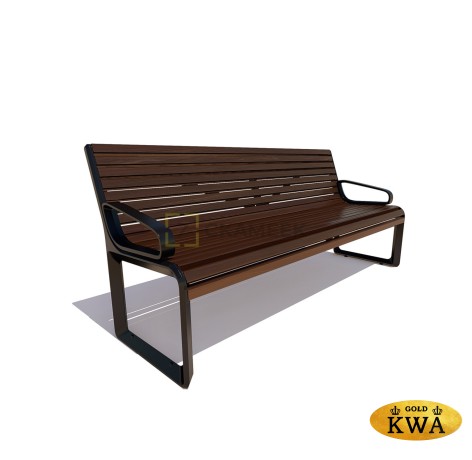 Скамейка «Милан» с подлокотниками (0,6 ангарская сосна)