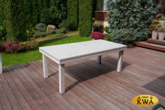 ГАРДА раскладной обеденный стол из алюминия (цвет серый)