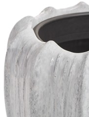 Кашпо TREEZ Effectory Aura Чаша Жемчужный лак д-38, в-34 см