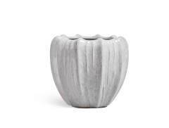 Кашпо TREEZ Effectory Aura Чаша Жемчужный лак д-38, в-34 см