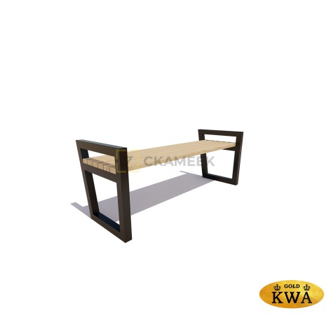 Скамейка «Муром» без спинки (2,5 ангарская сосна,40х60)