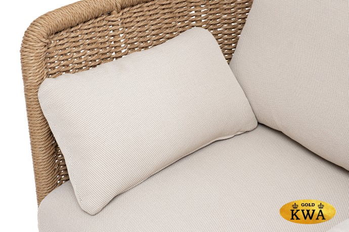 "Аликанте" лаунж-зона из искусственного ротанга, цвет соломенный