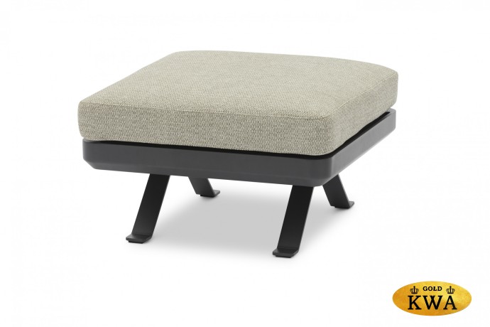 Lund Пуф антрацит/серый, алюминий/олефин