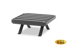 Lund Пуф антрацит/серый, алюминий/олефин