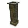 Кашпо напольное в виде столба из дерева