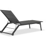 Лежак антрацит, алюминий/текстилен