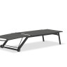 Лежак антрацит, алюминий/текстилен