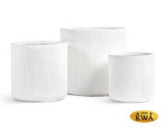 Кашпо Treez Ergo Jet Цилиндр Белый камень в-37, д-37 см