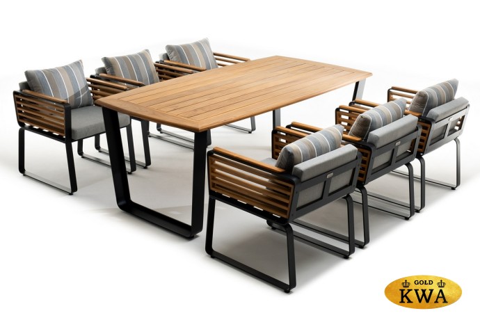 Обеденная группа из алюминия AURA  Joygarden