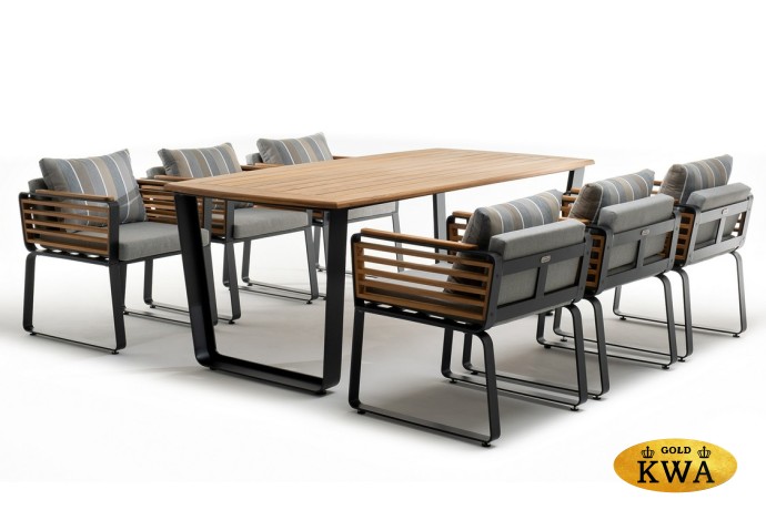 Обеденная группа из алюминия AURA  Joygarden