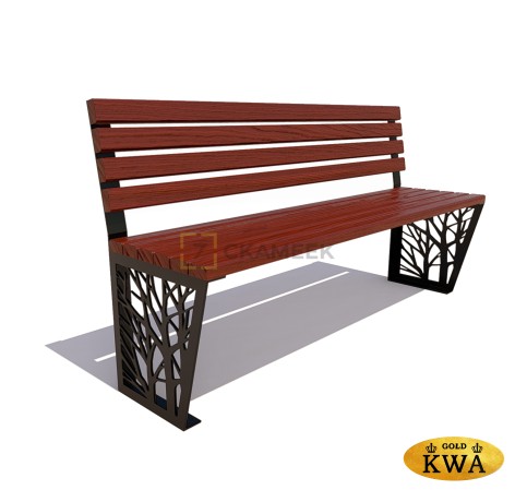 Скамейка «Роща» без подлокотников (1,8 ангарская сосна,40х60)