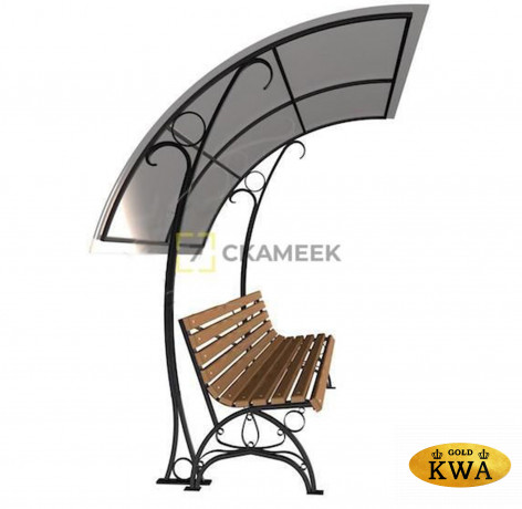 Садово-парковая скамейка с навесом «Уют»