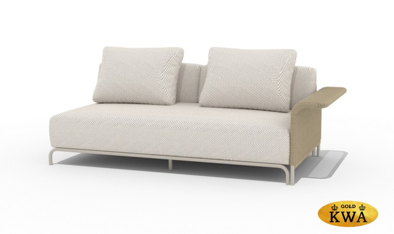 "Мальдивы" трансформирующаяся лаунж-зона из искусственного ротанга, цвет соломенный