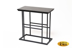 "Комо" интерьерный стол из HPL прямоугольный 60х30, H60, цвет "серый гранит"