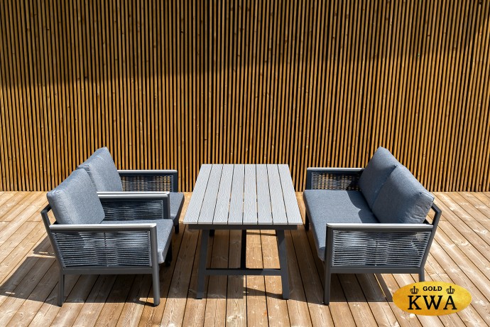 "Сан Ремо" комплект садовый для лаунж-зоны серый