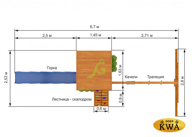 Детская площадка IgraGrad "Клубный домик"