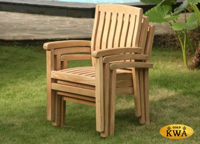 Neapel-Lerum 12 Комплект обеденной мебели натуральный, тик