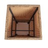 "Капучино" кашпо для цветов плетеное из искусственного ротанга, цвет соломенный