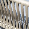 "Касабланка" лаунж-зона плетеная из роупа 4-местная, цвет серый