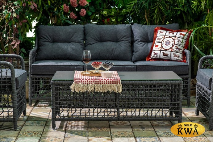 Плетеный стол LUCCA кофейный  Joygarden