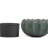 Кашпо TREEZ Effectory Aura Низкая Design-чаша Изумрудный лак д-53 см, в-31 см 1/1