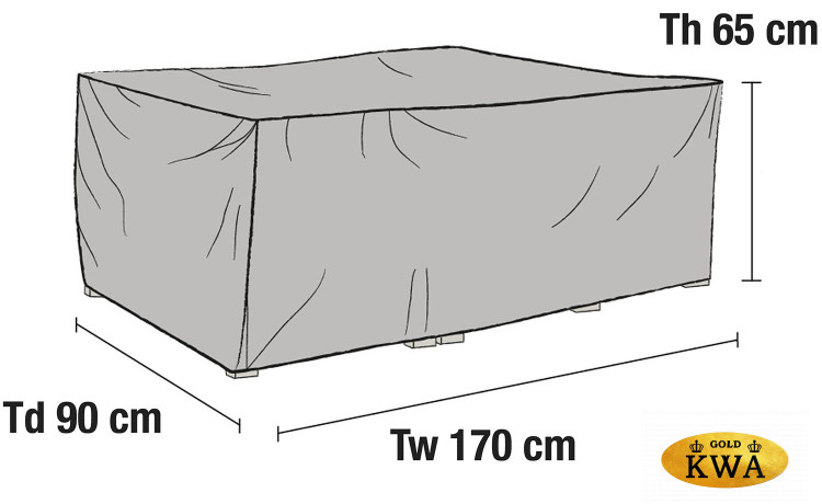 Чехол для садовой мебели 170x90x65 см.