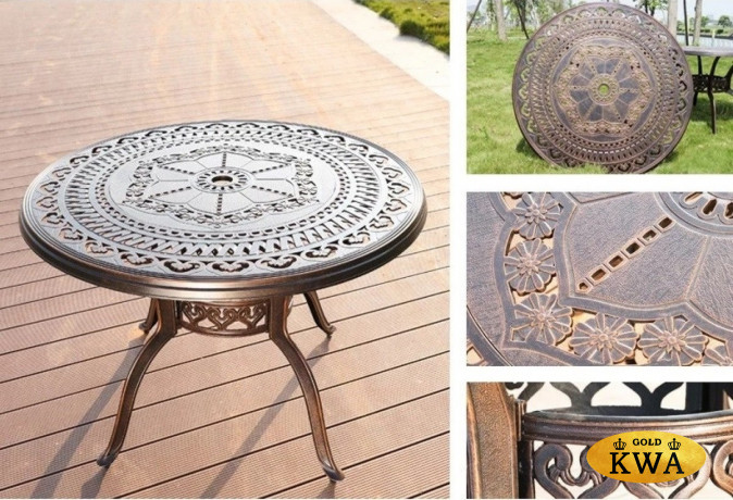 Стол из литого алюминия Vienna 120