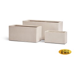 Кашпо TREEZ Effectory Beton Низкий прямоугольник Белый песок д-80, ш-35, в-37 см