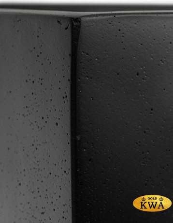 Кашпо TREEZ Effectory Black Stone Низкий прямоугольник Антрацит в-37, ш-32, дл-80 см 1/1
