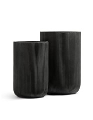 Кашпо Treez Ergo Jet Высокий цилиндр Антрацит в-47, д-30 см
