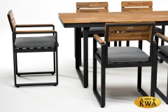 Обеденный стул из алюминия TOPA  Joygarden