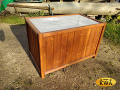 Кашпо для цветов прямоугольное из дерева