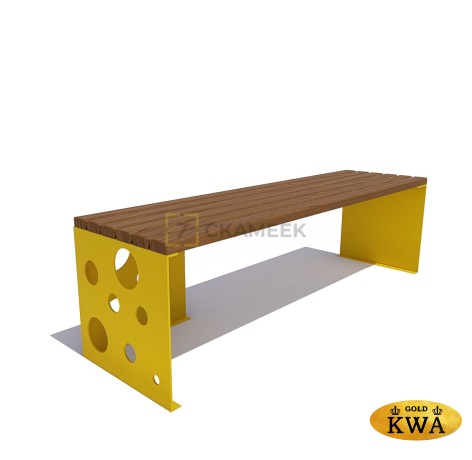 Скамейка уличная «Сыр» (лиственница 1,8,30х60)