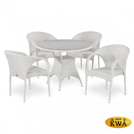 Комплект плетеной мебели T220CW/Y290W-W2 White 4Pcs