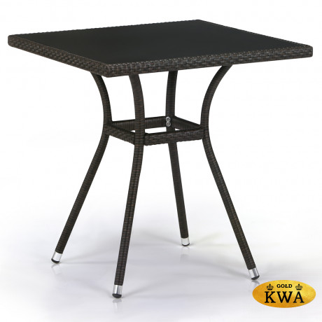 Плетеный стол T282BNS-W53-70x70 Brown