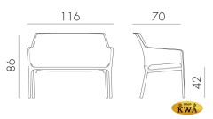 Диван пластиковый